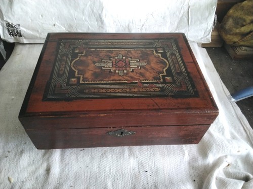 Antique hand painted wooden - antique,
