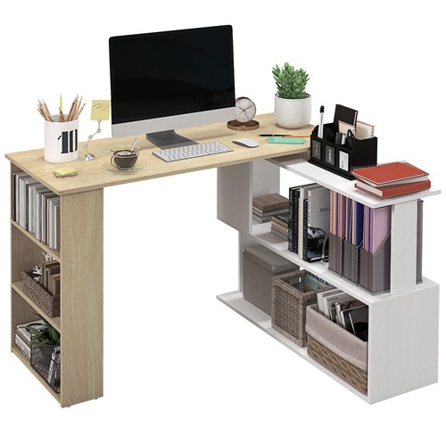 Homcom corner desk - corner,