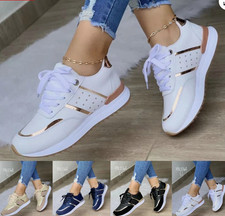 Womens Lace Up Trainers Ladies