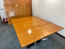 4M x 1.5M Walnut Veneer Conference / Boardroom Table with cable routing