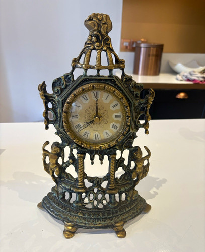 Vintage ornate cast bronze