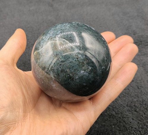 Moss agate sphere - agate,