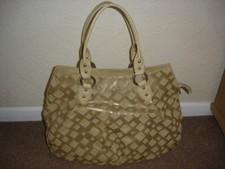 Ladies Large Beige Italian