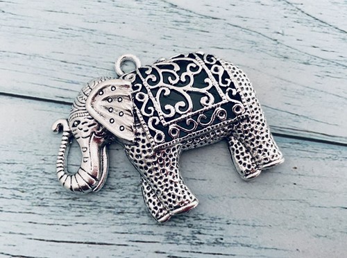 Large elephant charm pendants - charm,