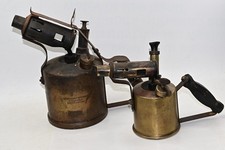 Vintage Brass Blowlamps x2