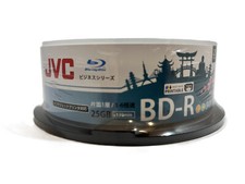 25-Pack JVC BD-R Disc  Blu Ray 1-6 25GB Capacity 130 Minutes Inkjet Printable