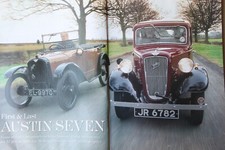 Original CC 1995 extracted mag article First & Last AUSTIN SEVEN 7 CHUMMY & RUBY