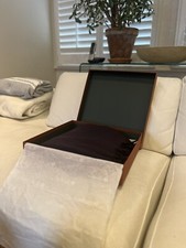New w/Box Loro Piana 100% Cashmere Throw (Mauve/Dark Purple)