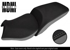 FITS BMW R 1200 RT 14-20 CUSTOM GRIP VINYL SEAT COVERS SET DSG2 BLACK & GREY