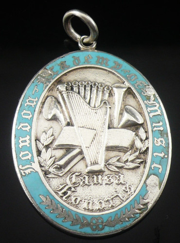 Sterling silver enamel pocket - silver,