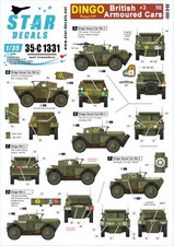 Star Decal 35-C1331,British Armoured Cars NO 3. Dingo Scout Car.From BEF to,1/35