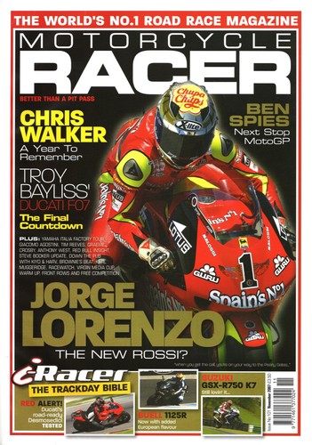 Motorcycle racer magazine - racer,