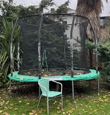 Sturdy trampoline 10ft,  used condition buyer to dismantle on collection 8 poles