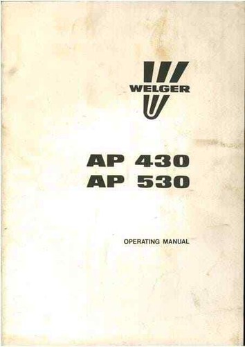 Welger baler ap430 ap530 - ap430,