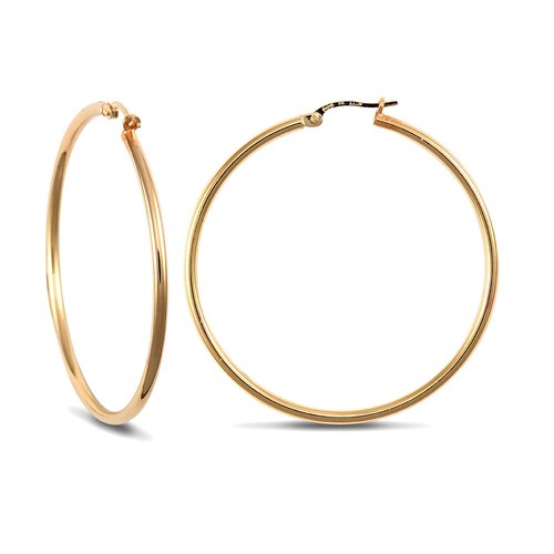 Creole earrings gold silver - earrings,