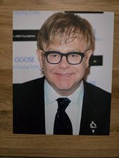 Elton John 10 X 12 Hand Signed