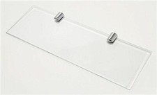 Acrylic Shelves Wall Mounted Clear Straight Shelf with Various Chrome Supports