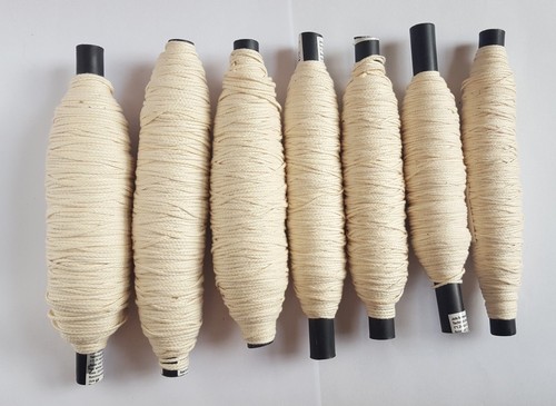 Flat braided candle wicks - braided,