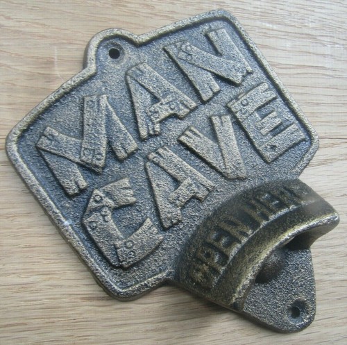 Man cave cast antique iron - man,