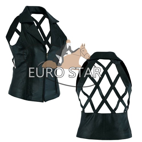 Premium leather waistcoat for - premium,