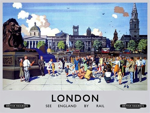 London trafalgar square old - trafalgar, (old