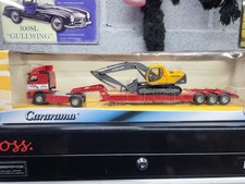 CARARAMA 1:50 TRUCK VOLVO LOW LOADER AND MACHINE.