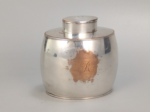 Small regency tea caddy - tea, old