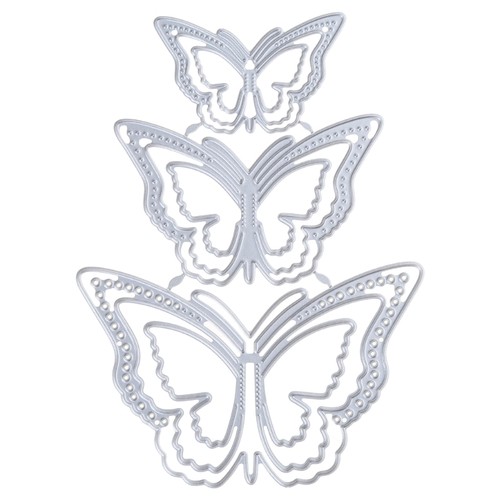 Butterflies embossing die cuts - butterflies,