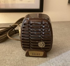 VTG 1950s USA SHURE CR80D  CRYSTAL MICROPHONE HARMONICA MIC 99A129 BLUES HARP