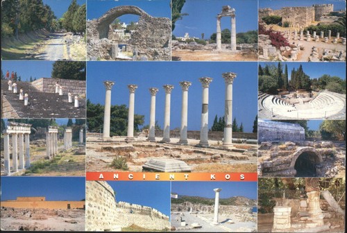 Vintage ancient kos greece - ancient,