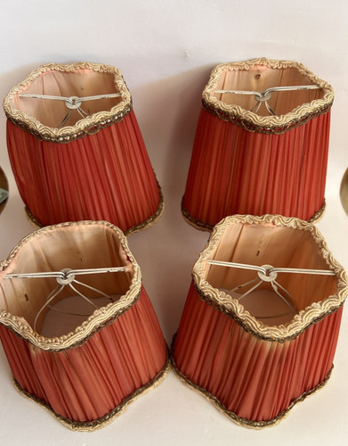 Set vintage lamp shades - 4,