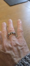 Silver Colour Dice Ring Adjustable Size