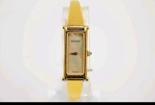 Womens Gucci 1500L Gold Tone MOP Dial Watch