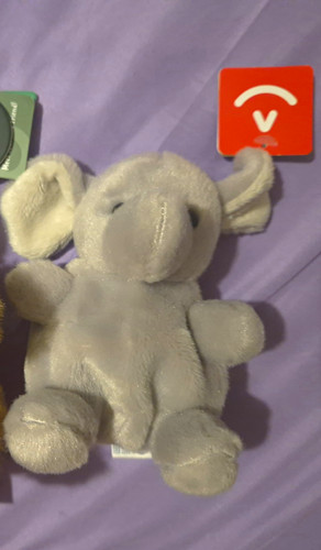 Grey elephant plush soft toy - elephant,