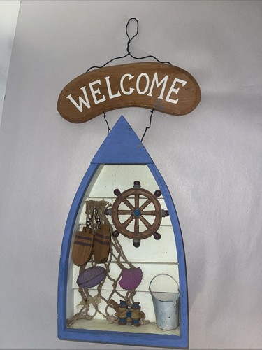 Wooden fishing row boat wall - wooden,