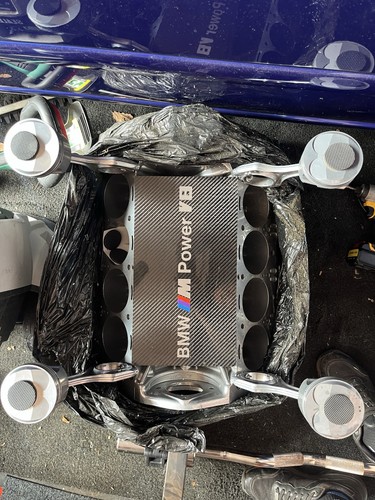 Bmw engine coffee table - bmw,