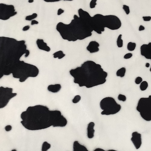 Black white cow animal print - black,