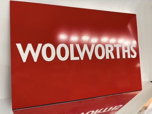 Woolworths sign board retro - woolworths,