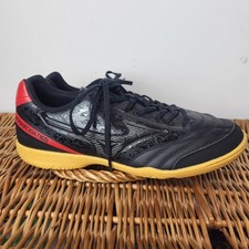 Mizuno Monarcida Neo Futsal Indoor Football Shoes Black Red Gum Sole Non-Marking