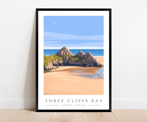 Three cliffs bay wales travel - cliffs,