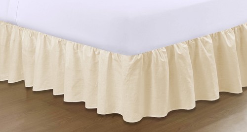 Plain dyed frilled base - plain, poly