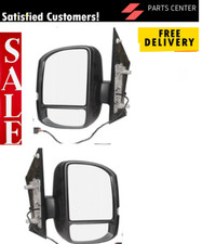 Fits Vw Crafter 2017- Luton Van Manual Door Wing Mirror Pair Right Left O/S N/S