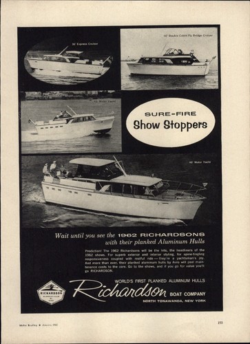 1962 paper richardson boat - 1962,