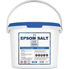 EPSOM SALT 5KG Bucket Food Grade Medical Organic Magnesium Sulphate Bath Salts