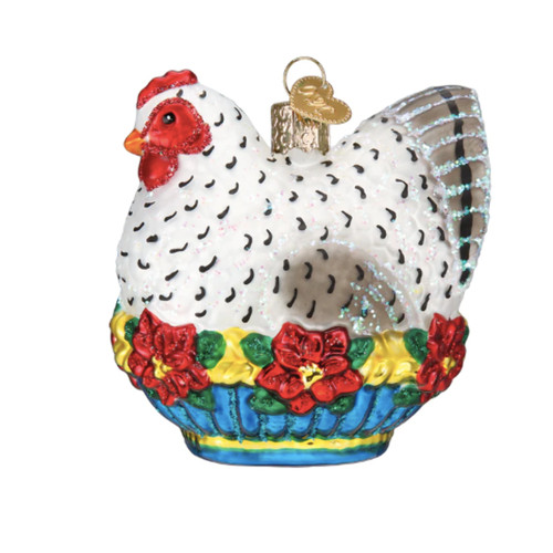 French hen ornament - hen,