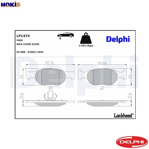 Brake pad set disc - pad,