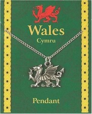 Welsh Dragon Pewter Pendant