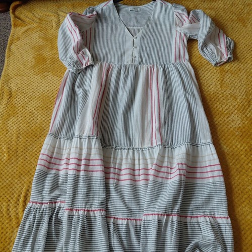 Cotton rich maxi dress - m&s,