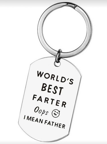 Metal keyring worlds best - keyring, -worlds