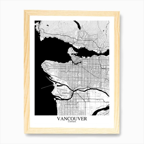 Vancouver white black - white, art